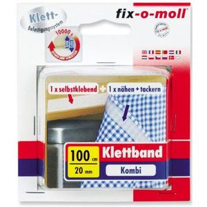 Ritterrath 3563486 Klittenbandcombinatie wit 100 cm 20 mm