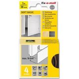 Zelfklevende deur tochtstrip - wit                        - Wit
