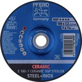 Schruppscheibe gekröpft CO24QSG 180x7,2mm pferd