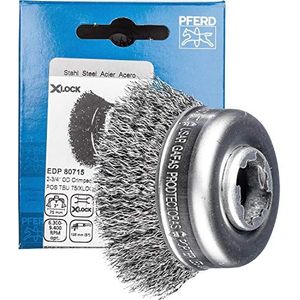 PFERD - TBU - Potborstel - 60 mm - Staaldraad - X-LOCK