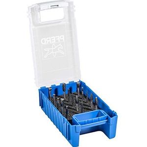 PFERD HM-freesstiftset, 15-delig, tanden 3 PLUS, schacht-ø 3 mm, 21901505 - voor universele toepassingen op de belangrijkste industrieel gebruikte materialen