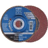 PFERD Fächerscheibe POLIFAN A SG STEELOX Ø 125 mm Körnung A-80 konisch - 67708125