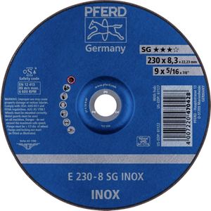 Afbraamschijven A30 NSG, haaks gebogen 230-8,3mm Rüggeberg