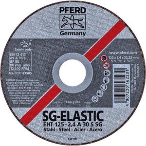 Pferd Sg Steel 61340382 Doorslijpschijf Recht 115 Mm 22.23 Mm
