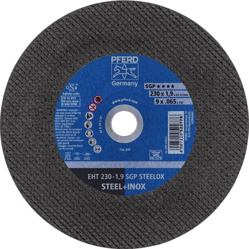 PFERD Trennscheibe SGP STEELOX Ø 230 x 1,9 mm gerade - 61328702