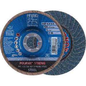 Polifan-Tandveerring Pfc 125 Z 50 Sgp Strong Steel Pferd 67788125 Diameter 125 Mm 10 Stuks