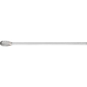 Hartmetall Frässtift Tropfen tre ø 06x10mm Schaft-Ø 3x75 mm Z5 universal fein - Pferd
