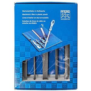 PFERD Workshop file set in PVC roltas met doos, 5 vijlen, 200 mm, 11801520 – geschikt voor een uitgebreid scala aan toepassingen