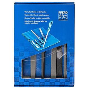 PFERD Workshop file set in PVC roltas met doos, 5 vijlen, kruiskop H3, 200 mm, 11801533 – geschikt voor fijne bewerking en eenvoudig