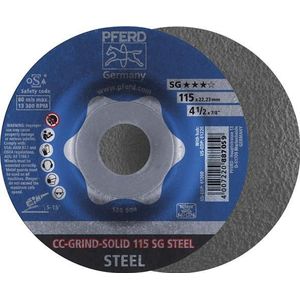 PFERD 64185125 Cc-Grind-Solid Sg Steel Slijpschijf Diameter 125 mm 10 stuk(s)