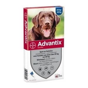 Advantix - 400/2000 - Vlooien en Teken - Voor Honden 25-40 kg