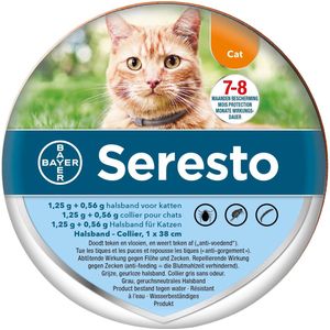 Seresto Teken- En Vlooienband Kat 38 cm - Anti tekenmiddel - per stuk