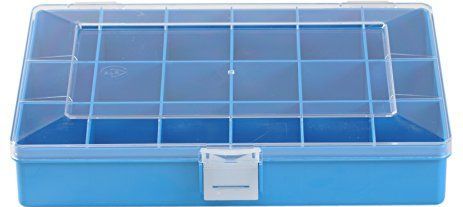 Hünersdorff - PS-Compact - Assortimentsdoos - Blauw - 18 Vakken - Afmetingen T170 x B250 x H46 mm