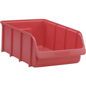Hunersdorff Magazijnbak | L489/422xB312xH184mm | PP rood | stapelbaar | 7 stuks - 675100 675100