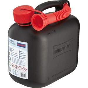 Brandstofjerrycan - STANDARD - 5 L - Zwart - HD-PE - UN-goedkeuring