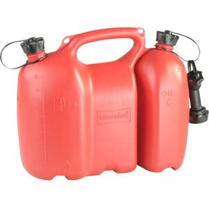 H¼nersdorff - Combi Jerrycan Profi - Rood - 6/3 l - Professionele Jerry en Oliekan