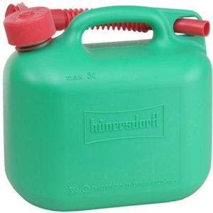Hünersdorff - 811590 - Jerrycan voor Brandstof - Groen - 5 L - Kunststof