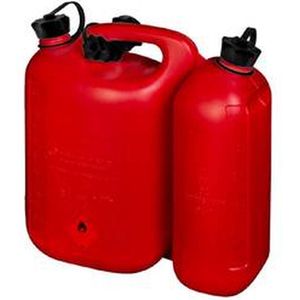 Hunersdorff - Dubbele Jerrycan - Rood - HDPE - Inhoud 5,5 + 3 L
