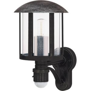 Albert Leuchten Buitenwandlamp Genefe, met sensor, zwart