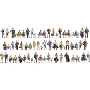NOCH 37070 N Passanten. Figuren Geverf - Staan - Zittend