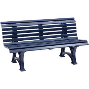 Parkbank Helgoland stahlblau