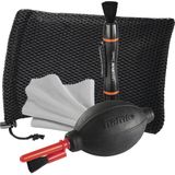 Hama 4-in-1 fotoreinigingsset ""Optic Dry (droogreinigingsset met Lenspen pen + microvezeldoek + peer, voor fotolens, filter, APN, reflectiecamera, verrekijker, scherm)