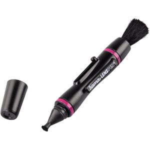 Hama Lenspen MicroPro II Reinigingsstift voor Oculairs en Smartphone-camera's, 9 cm lang, lila/zwart