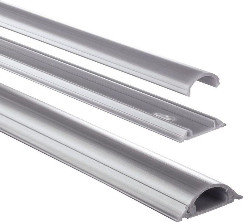 Hama Zelfklevende Kabelgoot Grijs (kunststof Strip 1 Meter Lengt - Voor 2 Kabel