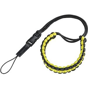 Hama Braid polsband 20 inch met snelsluiting, zwart/geel
