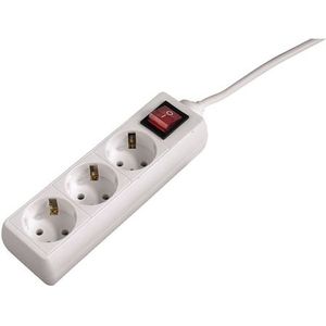 Hama - Stekkerdoos - 3-Weg 45° - Wit - 1.40 m