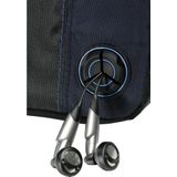 Hama CD-speler tas voor Discman en 3 cd's (met kabeluitgang en riemlus) zwart/blauw