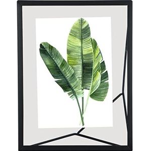 Hama Fotolijst Amazing Baltimore (metalen portretlijst, industrieel design, 10 x 15 cm fotolijst, voor foto's van 10 x 15, doe-het-zelf cadeau, staande met standaard, portretlijst met glas), zwart