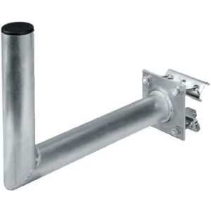 Hama SAT-leuninghouder, met steun, aluminium, 35 cm wandafstand