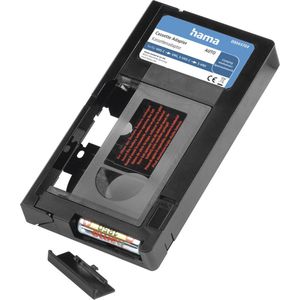Hama - 00044704 - VHS C/VHS-cassetteadapter - Zwart - Voor VHS-C/S-VHS