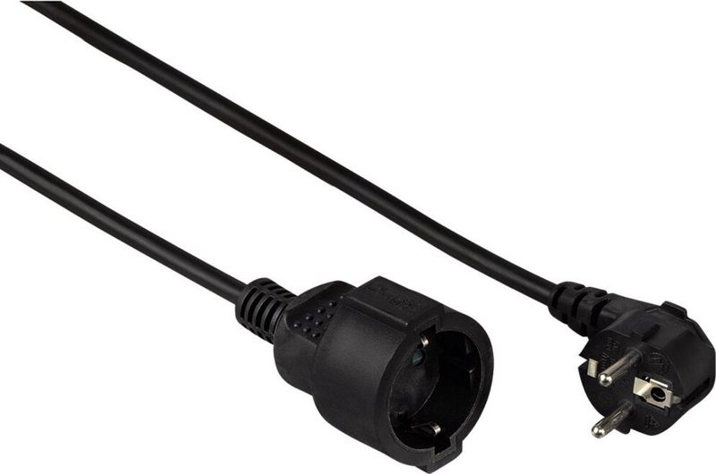 00047868 Strom Verlängerungskabel Schwarz 2 m H05VV-F 3G 1,5 mm² - Hama