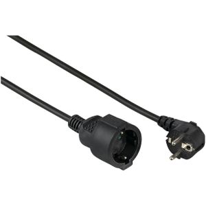 Hama Verlängerungskabel 3 m schwarz