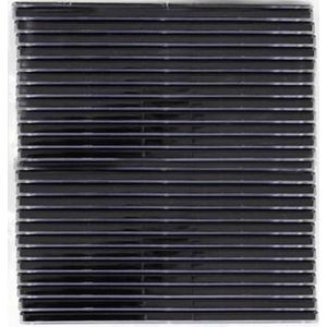 Hama CD box slim 25-pack transparant/zwart