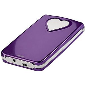 Hama 6,4 cm (2,5 inch) SATA USB 2.0 harde schijf behuizing Purple-Heart