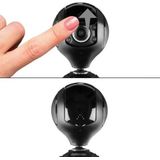 Hama 00053950 HD webcam met microfoon (streaming camera met afdekking, webcamera voor conferenties en vergaderingen op de pc, laptop en notebook) zwart