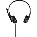 Hama - HS-P150 - Headset - Zwart - Stereo - Inclusief adapter