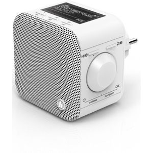 Hama Digitale Radio - DAB+ - Internetradio/App/Bluetooth - USB-A - Wekkerradio - PlugIn Radio - Wit