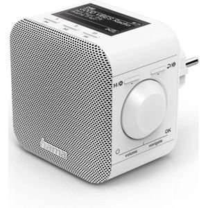 Hama Digitale Radio - DAB+ - Internetradio/App/Bluetooth - USB-A - Wekkerradio - PlugIn Radio - Wit