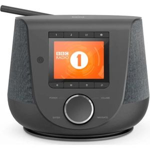 Hama Digitale Radio - DAB+ Radio - DAB/FM/Bluetooth/Internetradio - Draagbare Radio - Alarmfunctie - Spotify Connect - Zwart