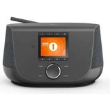 Hama DAB+ digitale radio, internetradio, smart radio met 2-weg luidspreker & mobiele telefoon oplaadfunctie WLAN/DAB/DAB+/FM Bluetooth/Spotify streaming stationknoppen, radio, wekker, app)