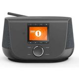 Hama DAB+ digitale radio, internetradio, smart radio met 2-weg luidspreker & mobiele telefoon oplaadfunctie WLAN/DAB/DAB+/FM Bluetooth/Spotify streaming stationknoppen, radio, wekker, app)