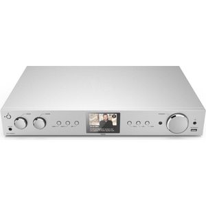 Hama HiFi-tuner - DAB+/Internetradio/Bluetooth - USB-A - Digitale Radio - Alarmfunctie - Zilver