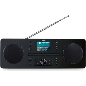 Hama DR1560CBT Digitale Radio - DAB/DAB+/FM/CD/Bluetooth - Grijs/Zwart