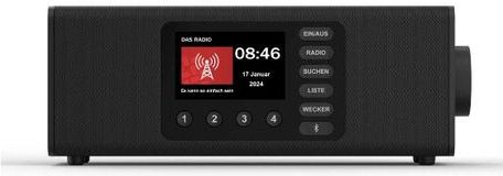 Radio - Digitale Radio - Zwart - TFT-Kleurenscherm - Bluetooth Ontvangst