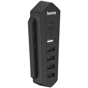 Hama 00054406 interface hub USB 2.0 480 Mbit/s Zwart