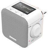 Hama Digitale Radio - PlugIn Radio - DAB+/DAB/FM/Bluetooth - Wekkerradio - Wit